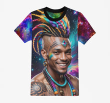 Load image into Gallery viewer, Afro Futuristic Galaxy T-Shirts