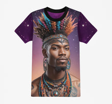 Load image into Gallery viewer, Afro Futuristic Galaxy T-Shirts