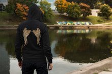 Load image into Gallery viewer, Black & Gold Sacred Geometry Hoodies South Africa
