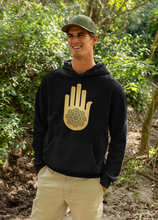 Load image into Gallery viewer, Black & Gold Sacred Geometry Hoodies South Africa
