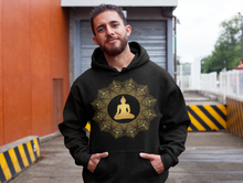 Load image into Gallery viewer, Black & Gold Sacred Geometry Hoodies South Africa