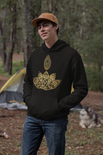 Load image into Gallery viewer, Black & Gold Sacred Geometry Hoodies South Africa