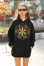 Load image into Gallery viewer, Black & Gold Sacred Geometry Hoodies South Africa
