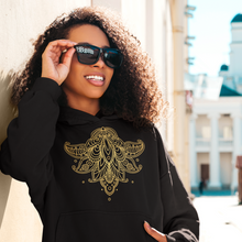 Load image into Gallery viewer, Black & Gold Sacred Geometry Hoodies South Africa