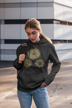 Load image into Gallery viewer, Black & Gold Sacred Geometry Hoodies South Africa