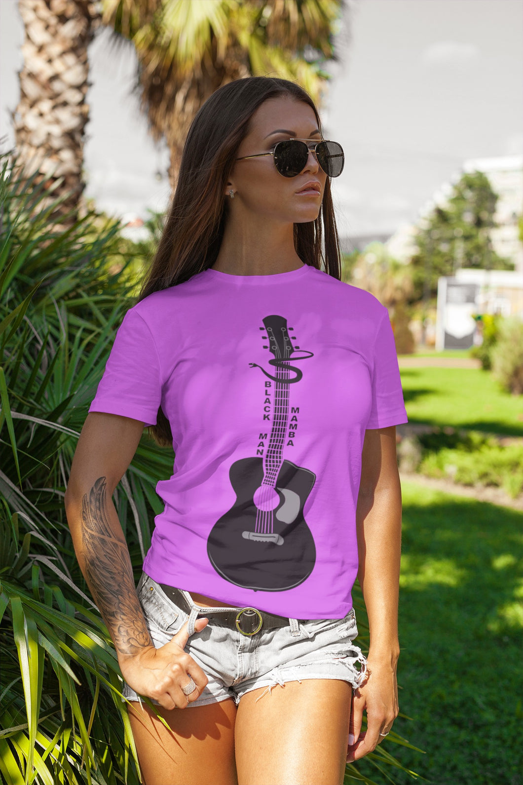 Black Mamba Guitar T-Shirt