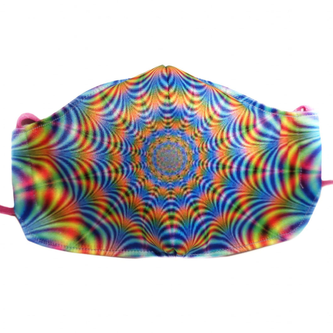 Psychedelic Web Face Mask