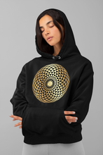 Load image into Gallery viewer, Black &amp; Gold Sacred Geometry Hoodies South Africa
